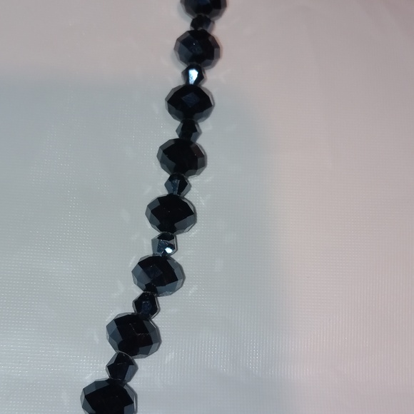 Traci Lynn Blue Shambhala & Rhinestone Necklace! - Picture 4 of 6